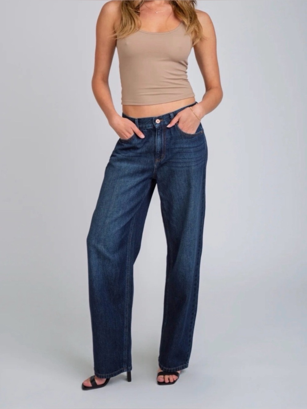 NWT Rewash Low Pro Skater Jeans CARBON INDIGO Effortless Denim Size 25